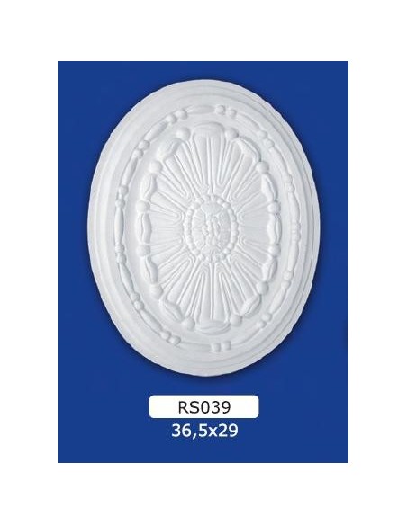 ROSONI PER INTERNI  IN GESSO CERAMICO VERNICIABILE ART. 039