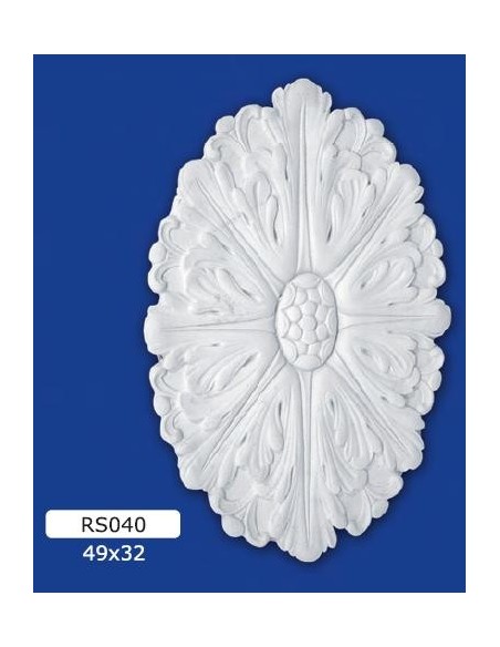 ROSETTES FOR INTERIOR PLASTER CERAMIC PAINTABLE ART. 040