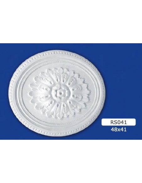 ROSONI PER INTERNI  IN GESSO CERAMICO VERNICIABILE ART. 041