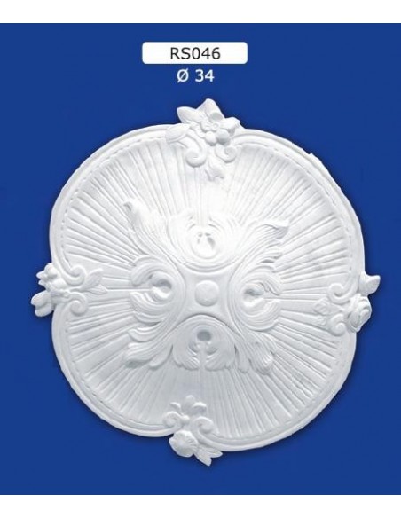 ROSONI PER INTERNI  IN GESSO CERAMICO VERNICIABILE ART. 046