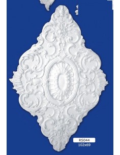 ROSONI PER INTERNI  IN GESSO CERAMICO VERNICIABILE ART. 044