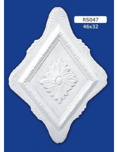 ROSONI PER INTERNI  IN GESSO CERAMICO VERNICIABILE ART. 047