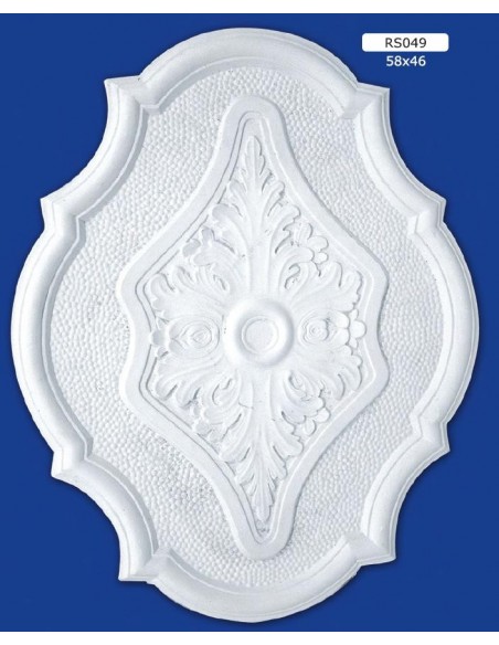 ROSONI PER INTERNI  IN GESSO CERAMICO VERNICIABILE ART. 049