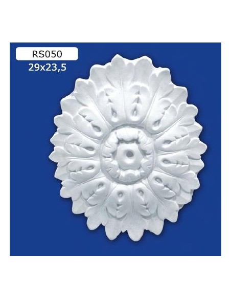 ROSETTEN FÜR INNEN GIPS-KERAMIK LACKIERBAR ART. 050