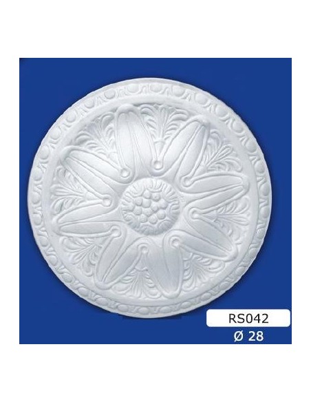 ROSETTEN FÜR INNEN GIPS-KERAMIK LACKIERBAR ART. 042