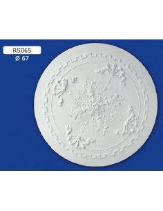ROSONI A SCOMPARSA PER INTERNI  IN GESSO CERAMICO VERNICIABILE ART. 065