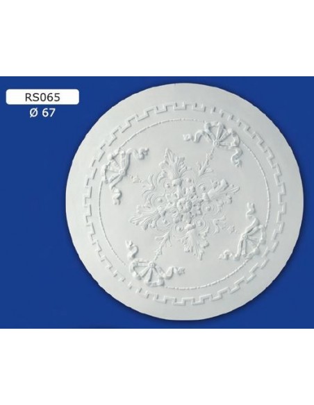 ROSETTEN ZU VERSCHWINDEN FÜR INNEN GIPS-KERAMIK LACKIERBAR ART. 065