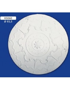 ROSONI A SCOMPARSA PER INTERNI  IN GESSO CERAMICO VERNICIABILE ART. 060