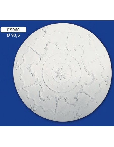 ROSETTEN ZU VERSCHWINDEN FÜR INNEN GIPS-KERAMIK LACKIERBAR ART. 060