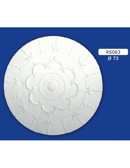 ROSETTES CONCEALED INTERIOR PLASTER CERAMIC PAINTABLE ART. 063