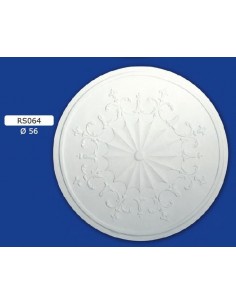 ROSONI A SCOMPARSA PER INTERNI  IN GESSO CERAMICO VERNICIABILE ART. 064