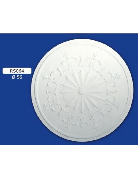 ROSONI A SCOMPARSA PER INTERNI  IN GESSO CERAMICO VERNICIABILE ART. 064