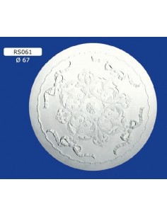 ROSONI A SCOMPARSA PER INTERNI  IN GESSO CERAMICO VERNICIABILE ART. 061