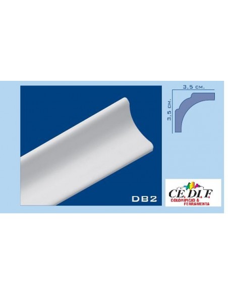Cornice DB2 in polistirolo e polistirene estruso 35x35 h.200