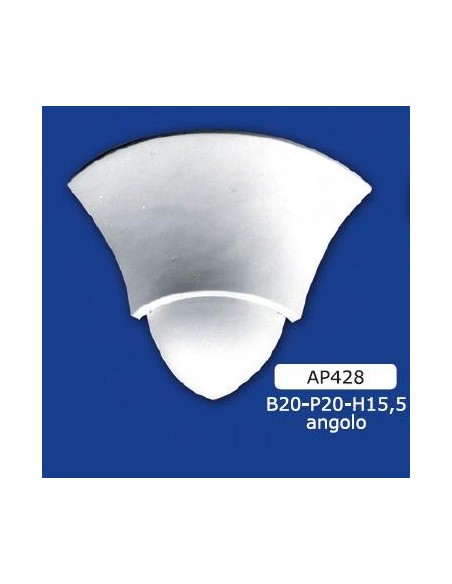 APPLIQUE PER INTERNI  IN GESSO CERAMICO VERNICIABILE ART. 428