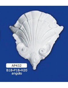 APPLIQUE FOR INTERIOR PLASTER CERAMIC PAINTABLE ART. 432