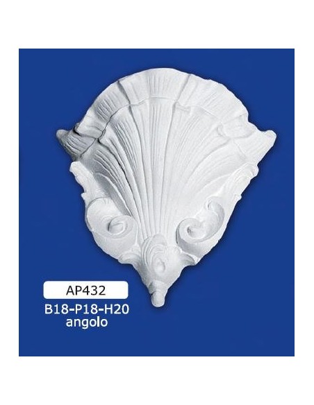 APPLIQUE FOR INTERIOR PLASTER CERAMIC PAINTABLE ART. 432