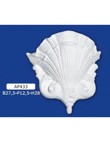 APPLIQUE FOR INTERIOR PLASTER CERAMIC PAINTABLE ART. 433