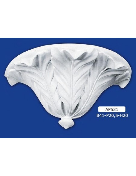 APPLIQUE FOR INTERIOR PLASTER CERAMIC PAINTABLE ART. 531