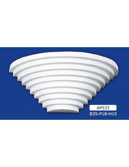 APPLIQUE PER INTERNI  IN GESSO CERAMICO VERNICIABILE ART. 533