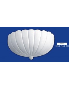 APPLIQUE PER INTERNI  IN GESSO CERAMICO VERNICIABILE ART. 591