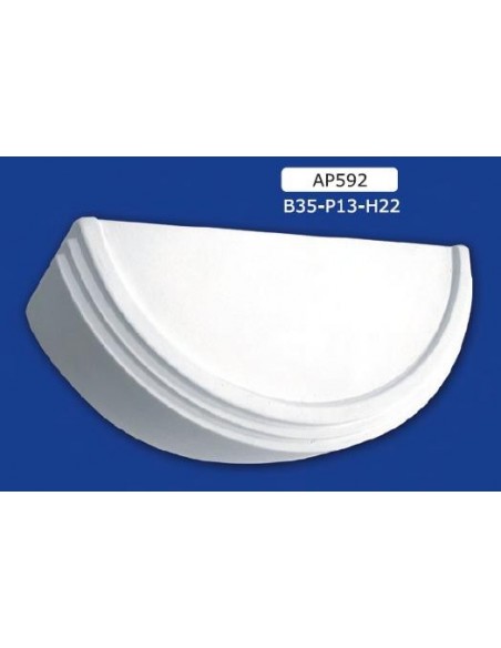 APLIQUES DE YESO INTERIORES DE CERÁMICA PARA PINTAR EL ART. 592