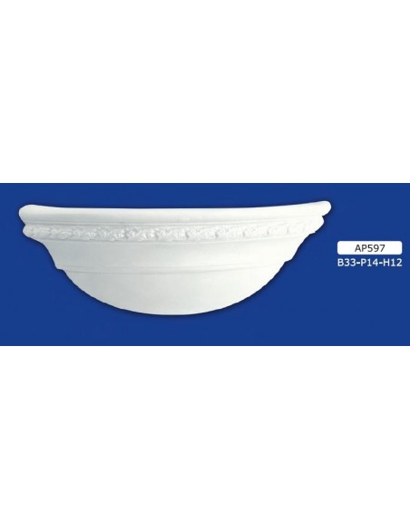 APPLIQUE FOR INTERIOR PLASTER CERAMIC PAINTABLE ART. 597