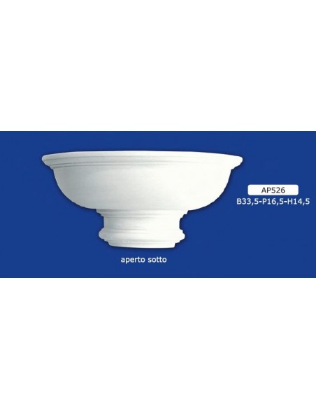 APPLIQUE PER INTERNI  IN GESSO CERAMICO VERNICIABILE ART. 526