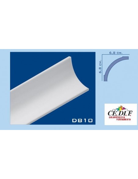 Cornice DB10 in polistirolo e polistirene estruso 68x68 h.200