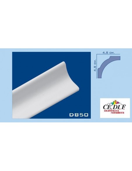 Marco DB50 de poliestireno y poliestireno extruido 48x48 h.200