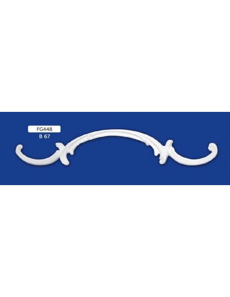 FREGI PER INTERNI  IN GESSO CERAMICO VERNICIABILE ART. 448