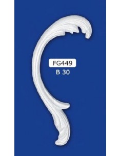 ORNAMENTS FOR THE INTERIOR PLASTER CERAMIC PAINTABLE ART. 449