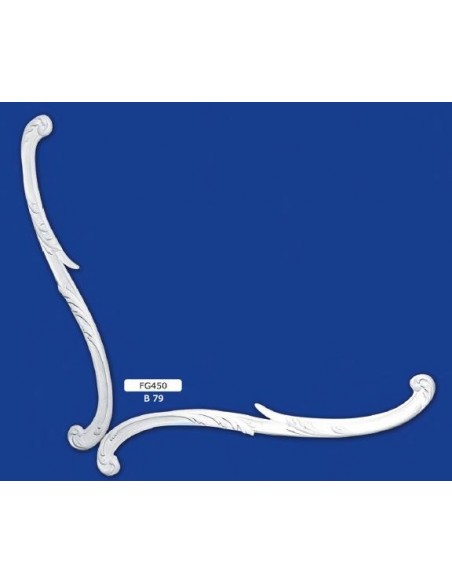 FREGI PER INTERNI  IN GESSO CERAMICO VERNICIABILE ART. 450