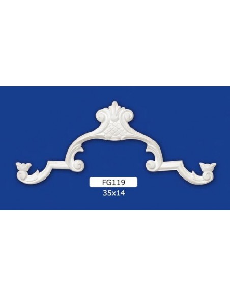 FREGI PER INTERNI  IN GESSO CERAMICO VERNICIABILE ART. 119