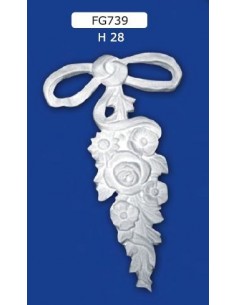 FREGI PER INTERNI  IN GESSO CERAMICO VERNICIABILE ART. 739