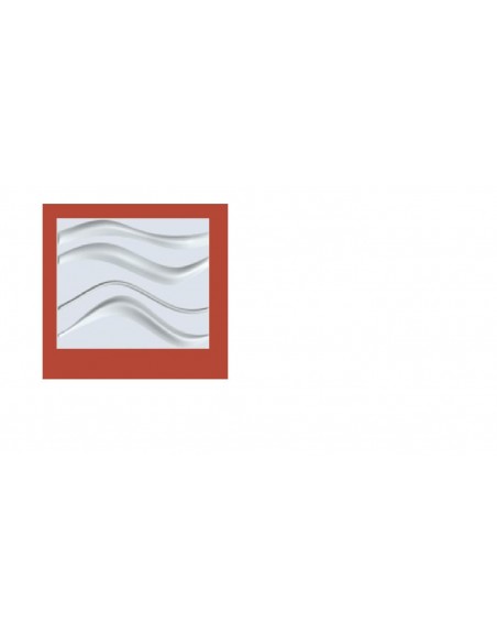 3D PANEL WALL FOR DECORATION OF WALLS AND CEILINGS MOD. "STEFAN," 50X50 CF.1MQ