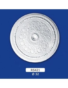 ROSETTES FOR INTERIOR PLASTER CERAMIC PAINTABLE ART. 421