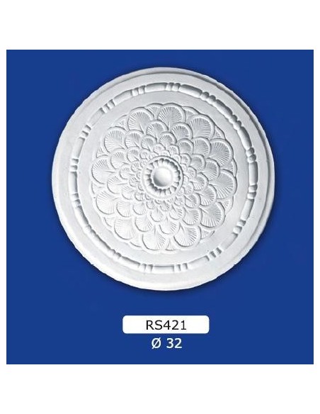 ROSETTES FOR INTERIOR PLASTER CERAMIC PAINTABLE ART. 421