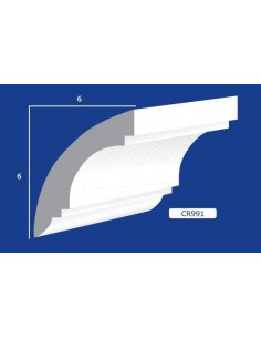 BILDERRAHMEN VON DER WAND FÜR INNEN GIPS-KERAMIK LACKIERBAR 991 STANGE VON 1,5 M
